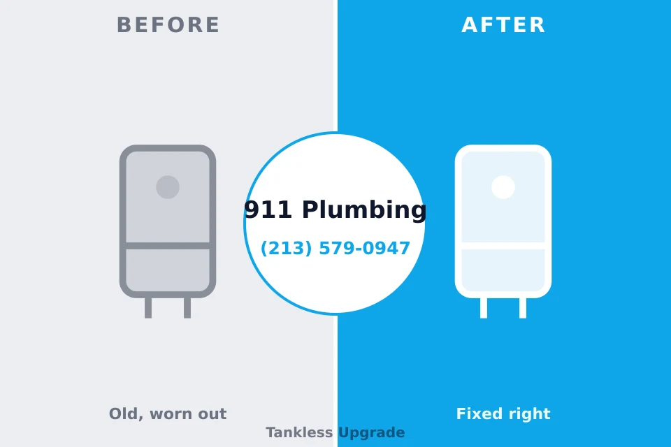 Before and after: plumbing company Lincolnia, VA